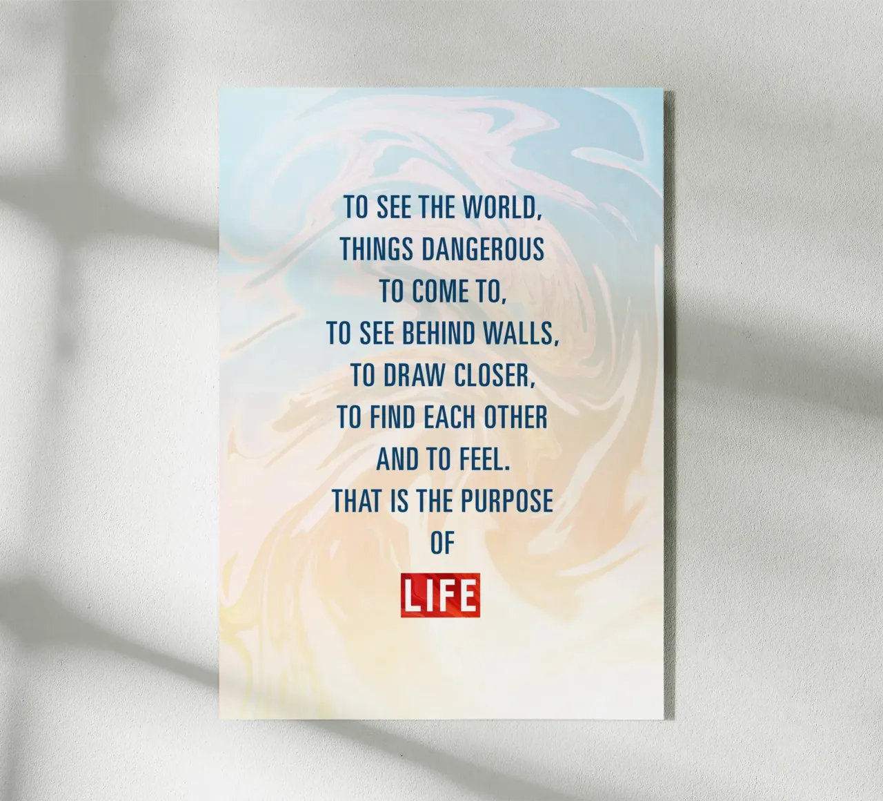 The Purpose Of Life plexiglass da nabakumov