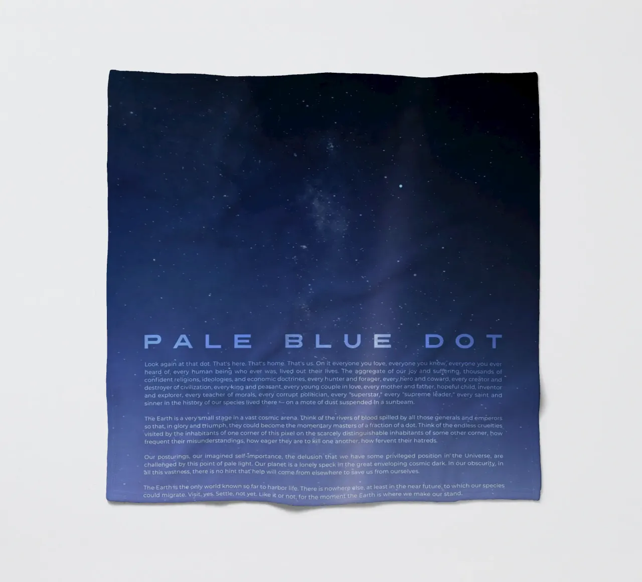 Pale Blue Dot coperta in pile da nabakumov