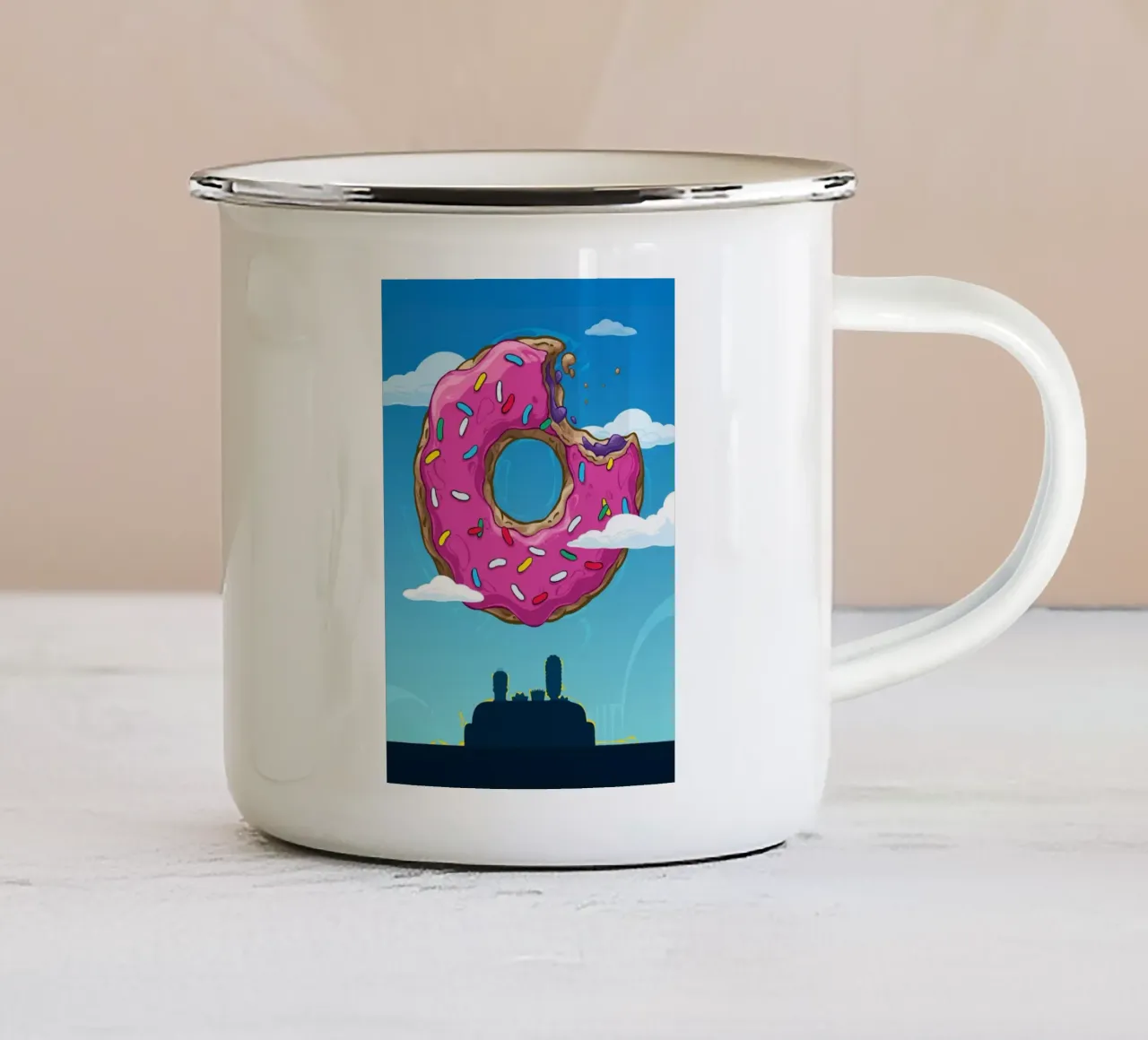 The Donut Family tazza in smalto da nabakumov