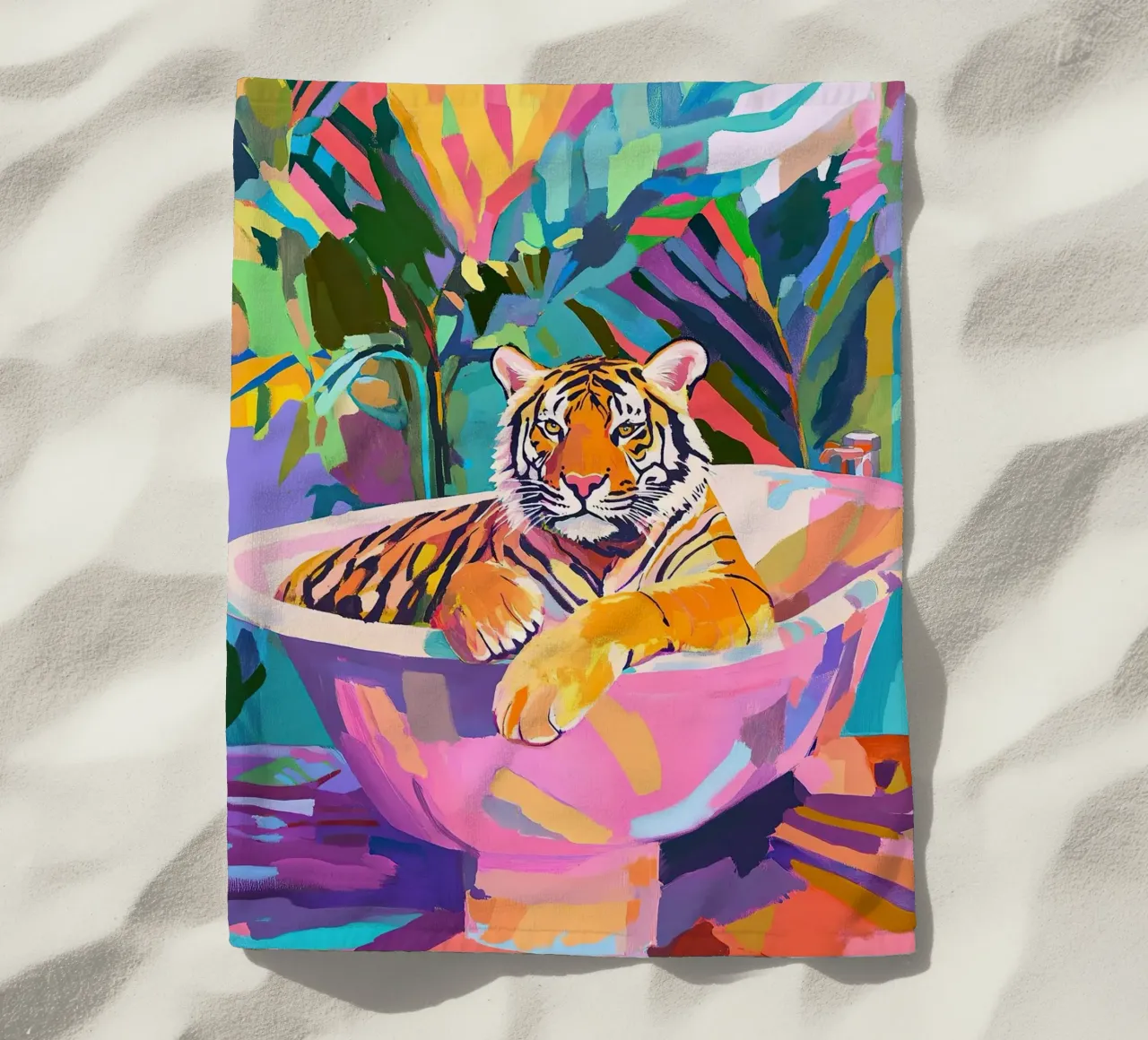 Tigre telo mare da Nikis Art Studio