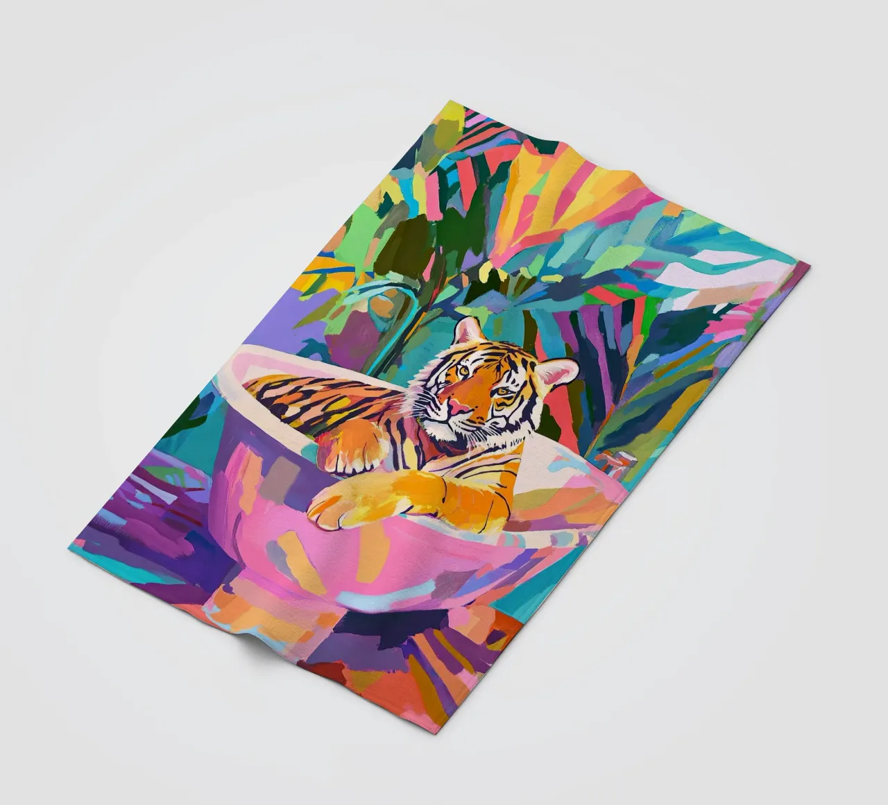 Tigre coperta in pile da Nikis Art Studio