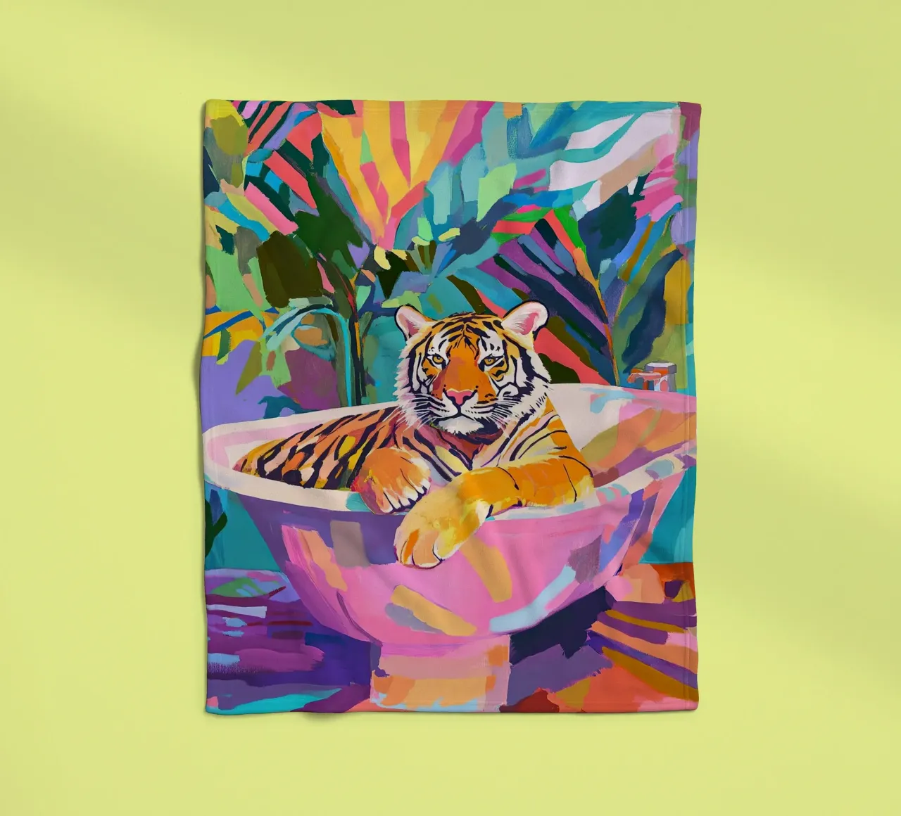 Tigre coperta in pile da Nikis Art Studio