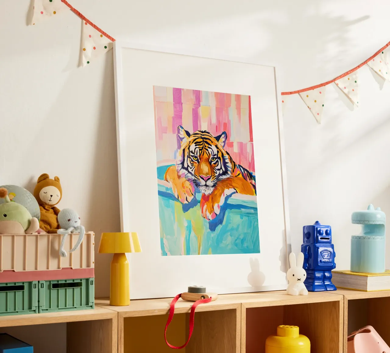 La tigre nella vasca da bagno carta hahnemühle da Nikis Art Studio