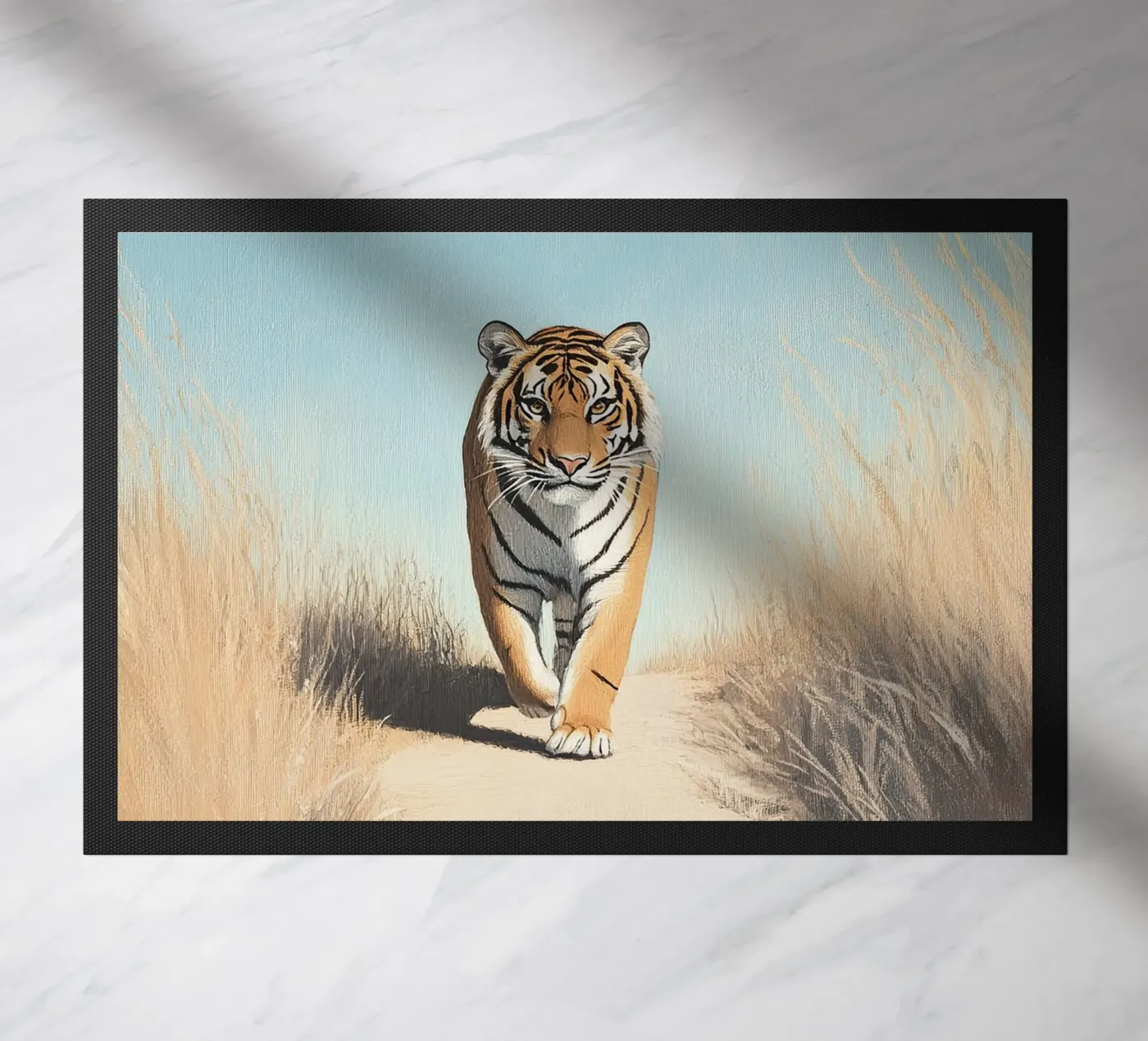 Tijger deurmat van Nikis Art Studio