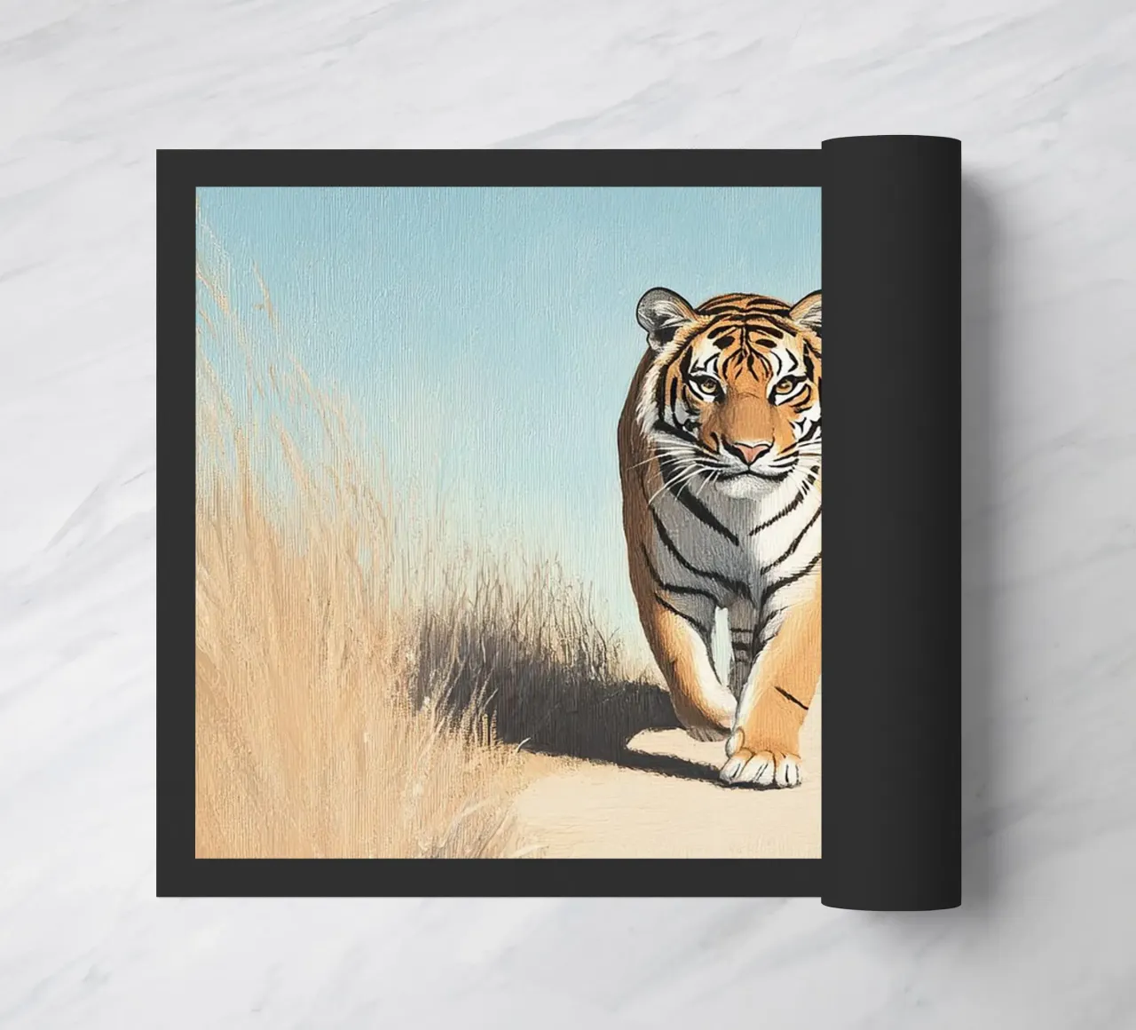 Tiger doormat by Nikis Art Studio