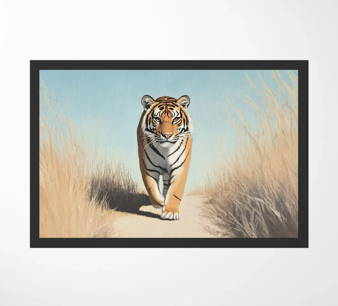 Tiger doormat by Nikis Art Studio
