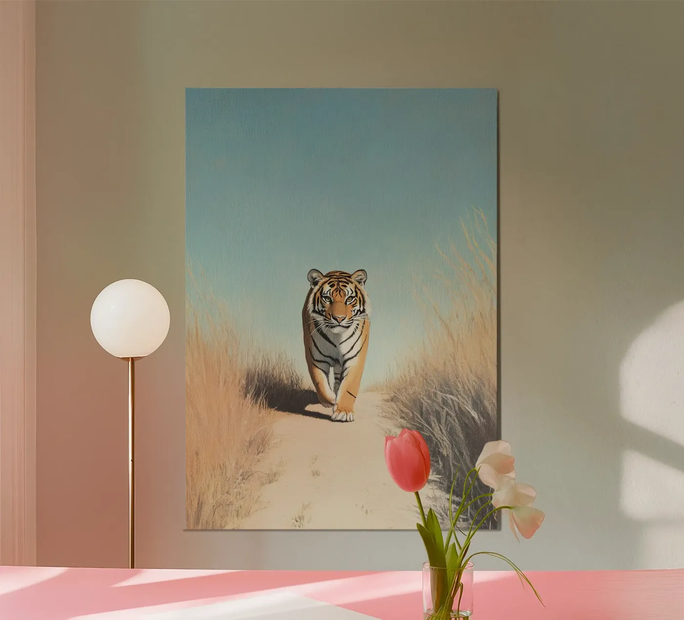 Tiger poster van Nikis Art Studio