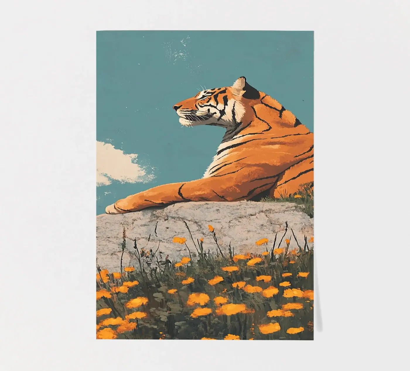 Tiger sticker sheet by Nikis Art Studio