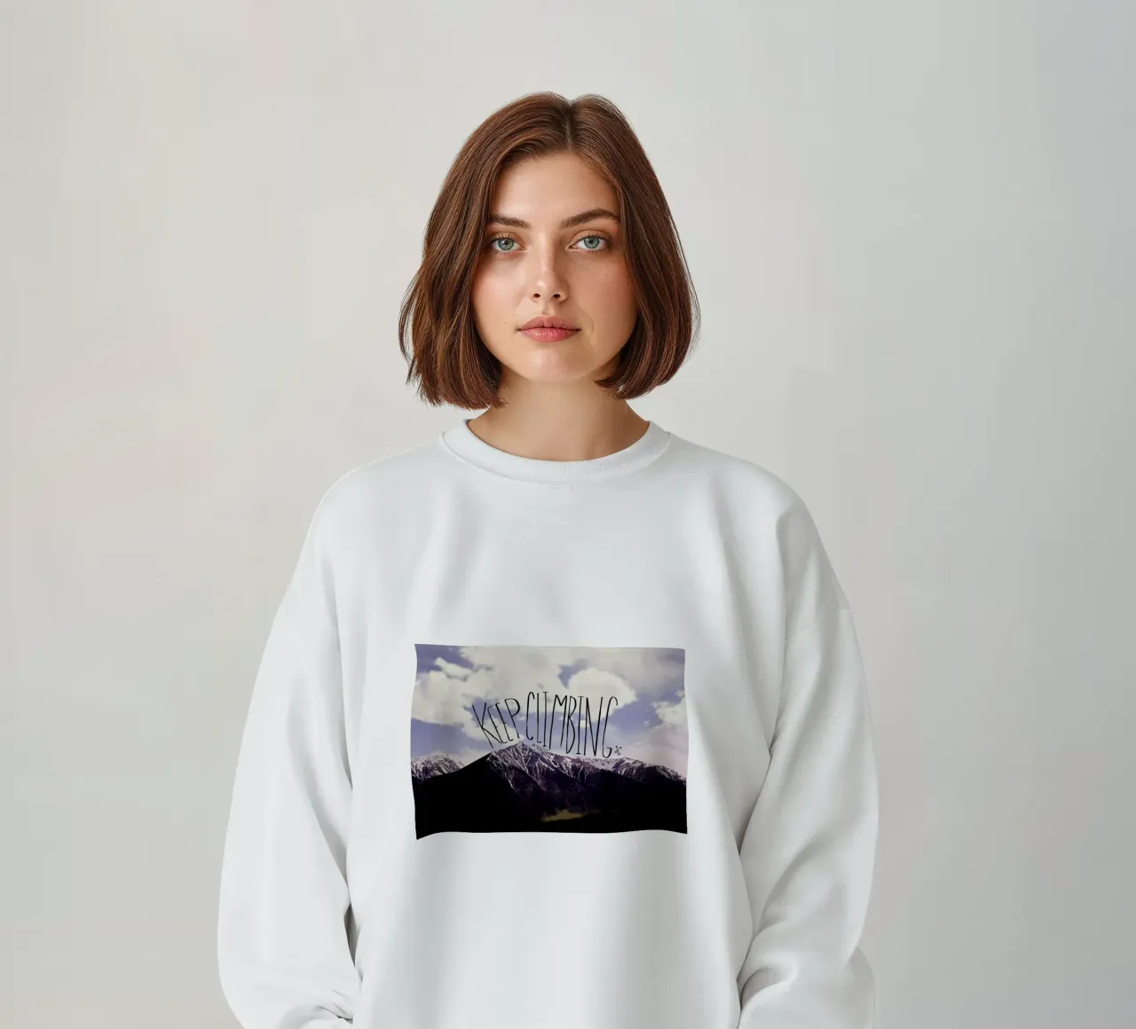 Keep climbing felpa da Leah Flores