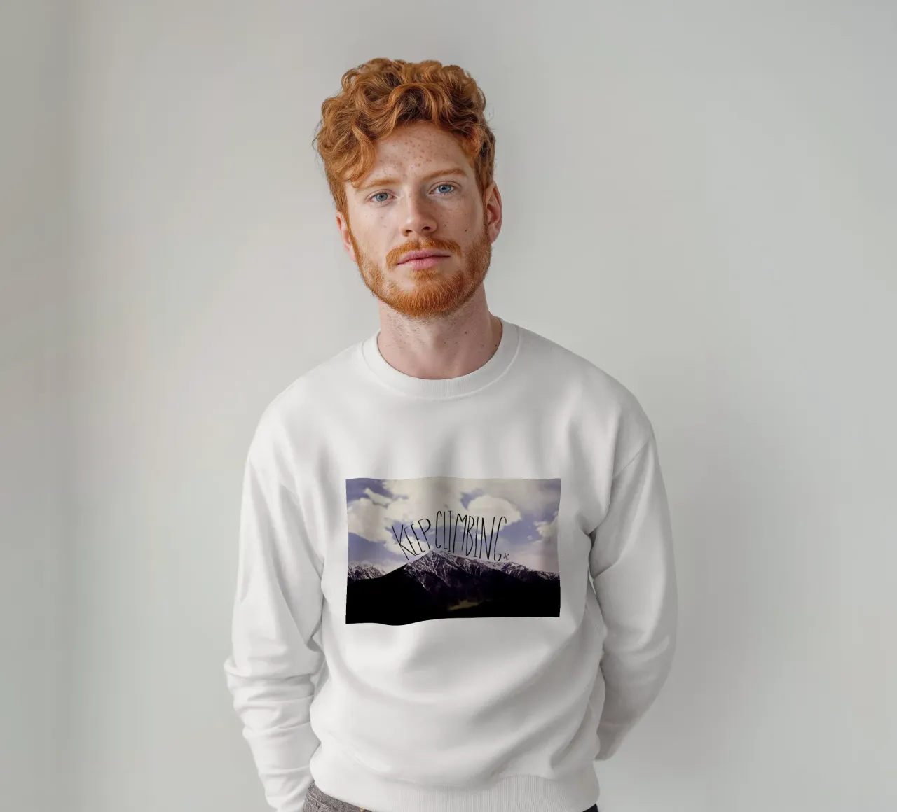 Keep climbing felpa da Leah Flores