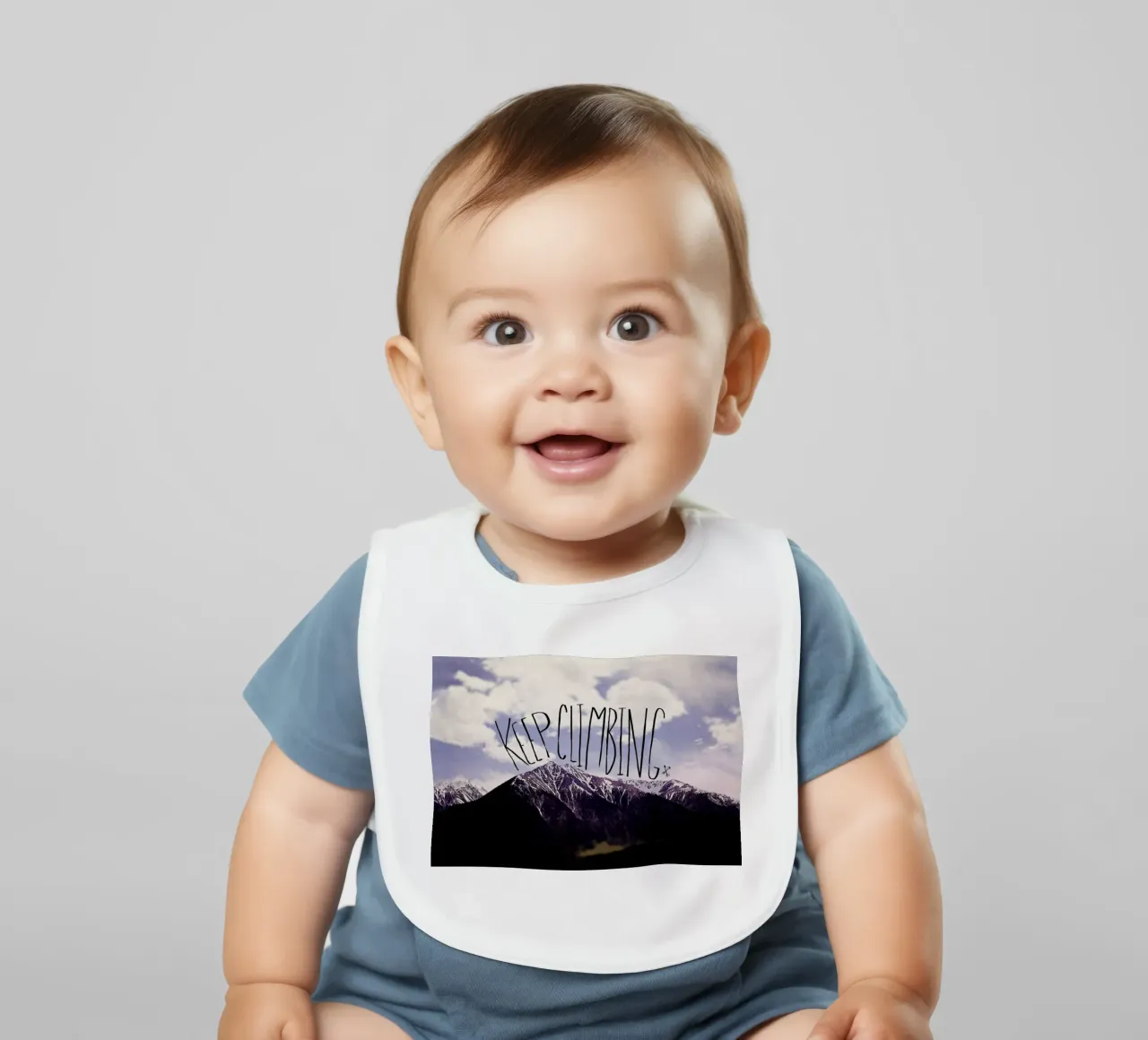 Keep climbing bavaglino da Leah Flores