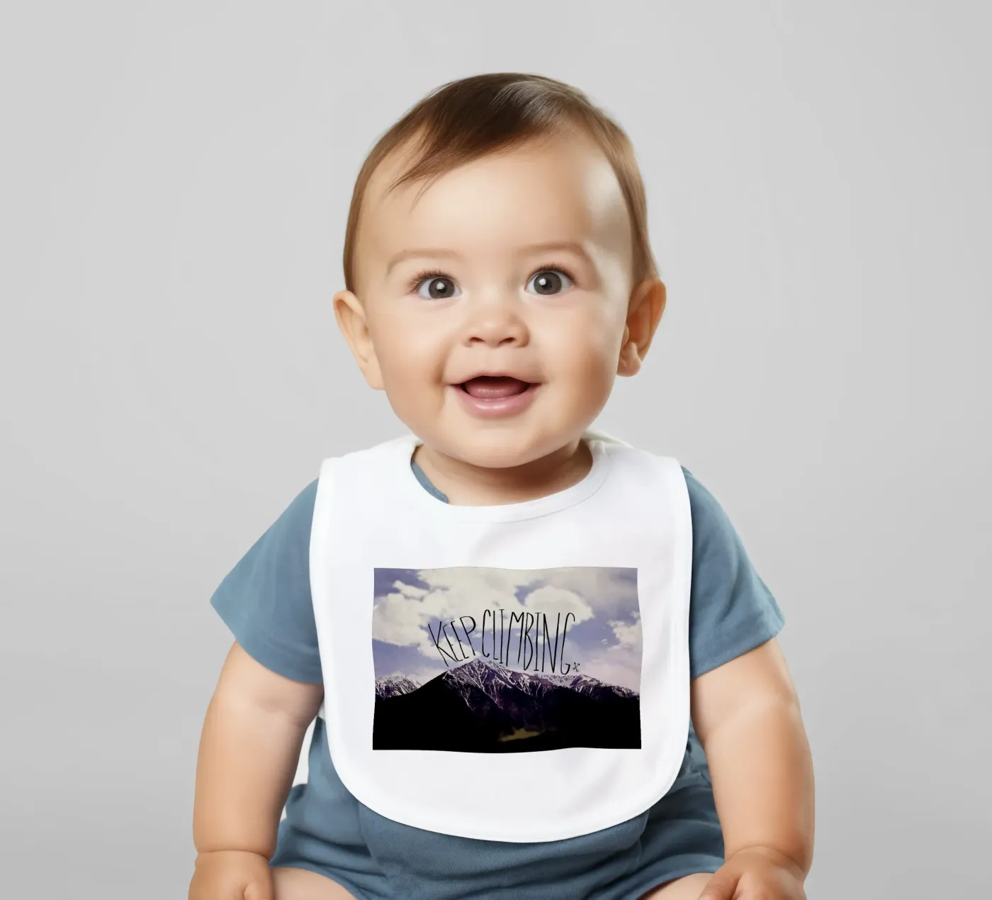 Keep climbing bavaglino da Leah Flores