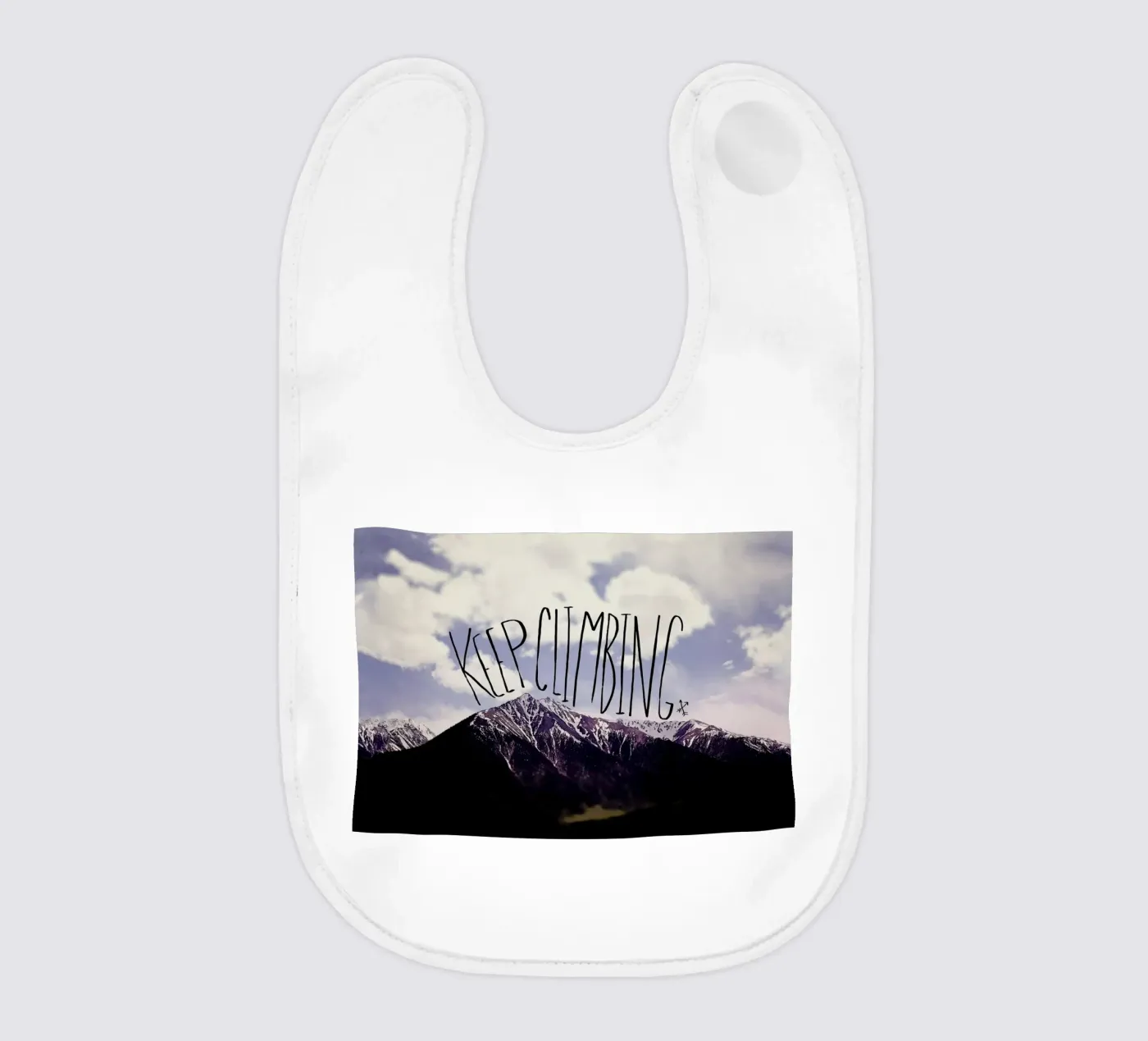 Keep climbing bavaglino da Leah Flores