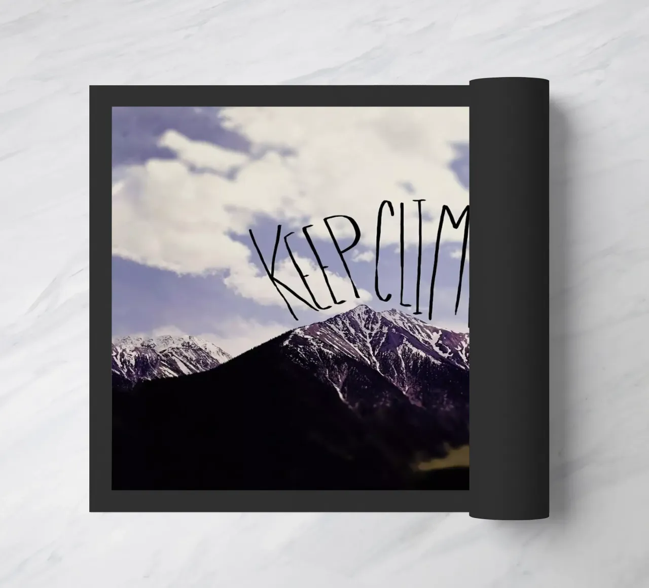 Keep climbing deurmat van Leah Flores