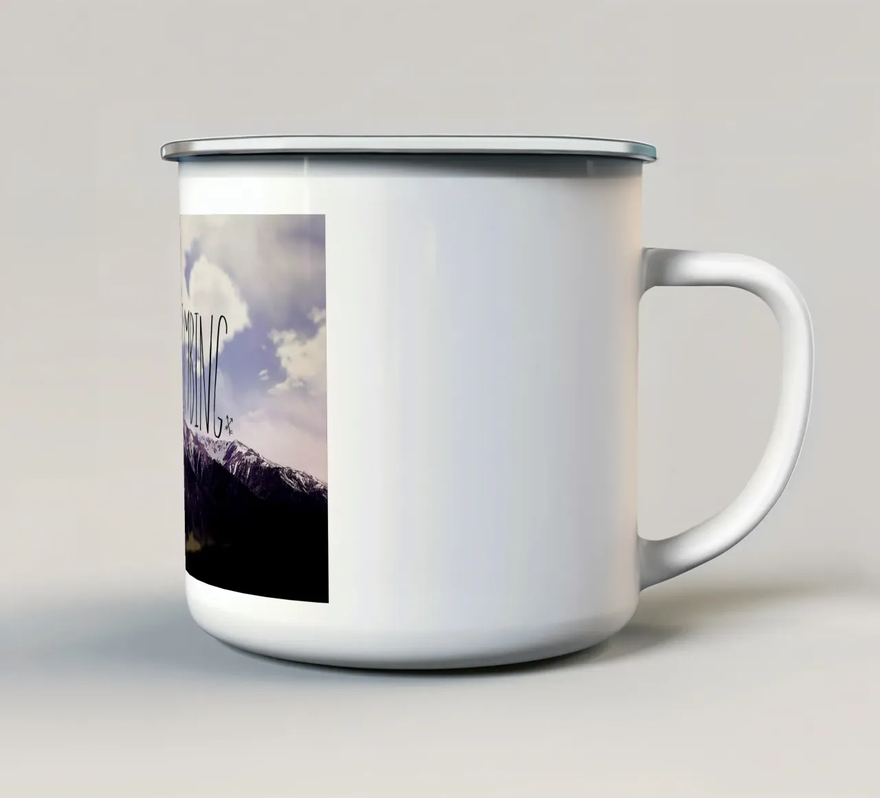 Keep climbing tazza in smalto da Leah Flores