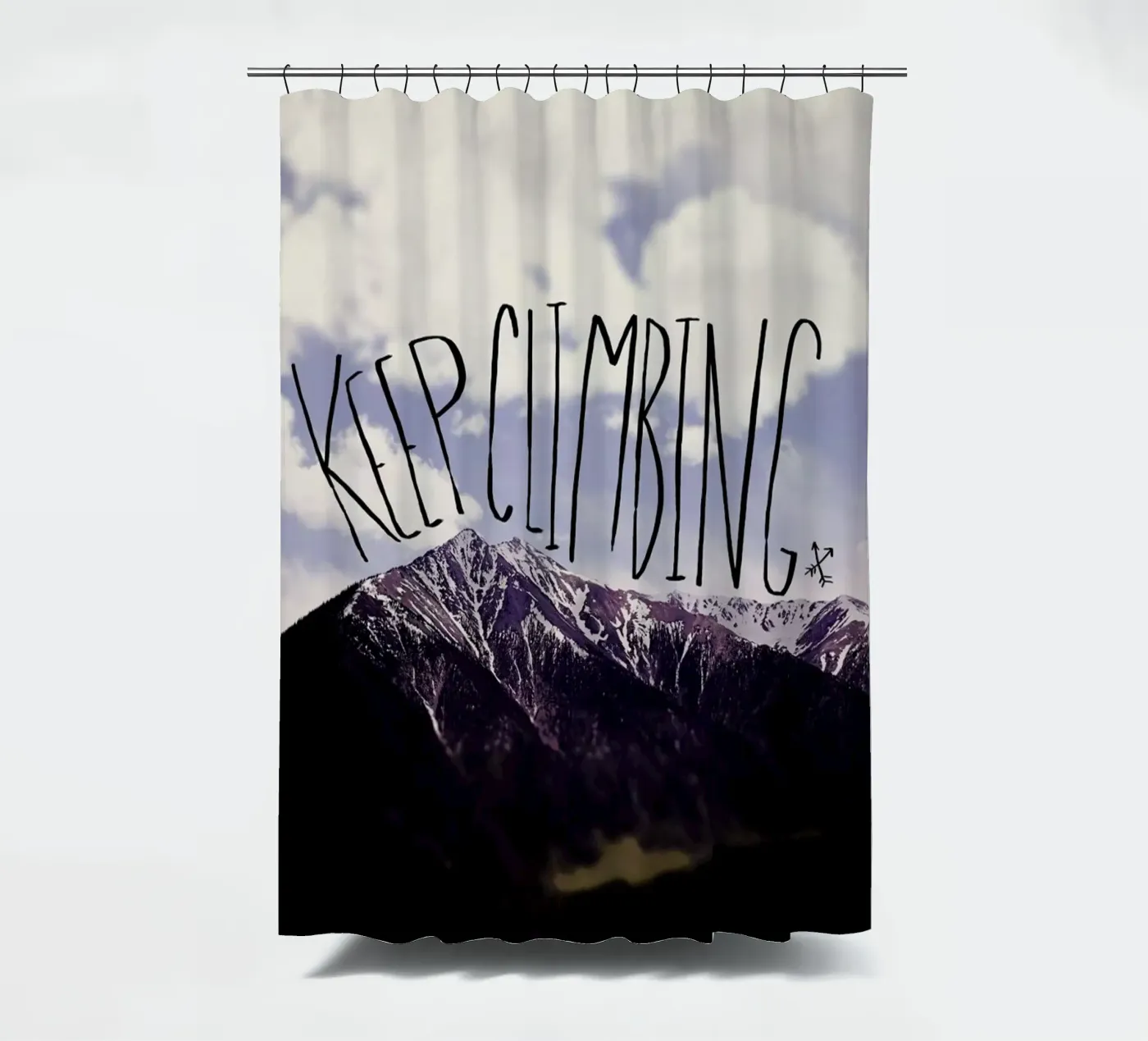 Keep climbing Duschvorhang von Leah Flores
