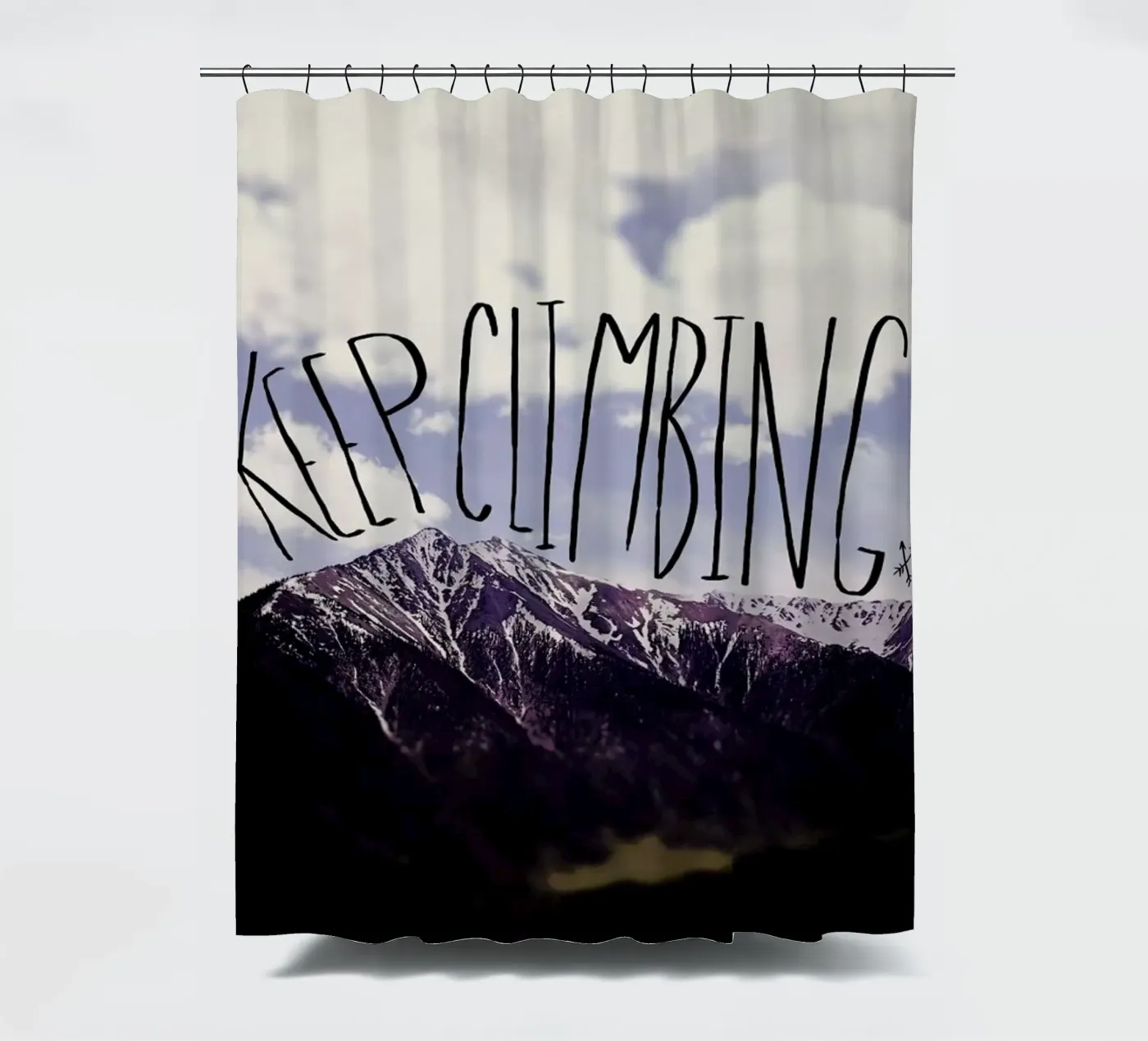 Keep climbing Duschvorhang von Leah Flores