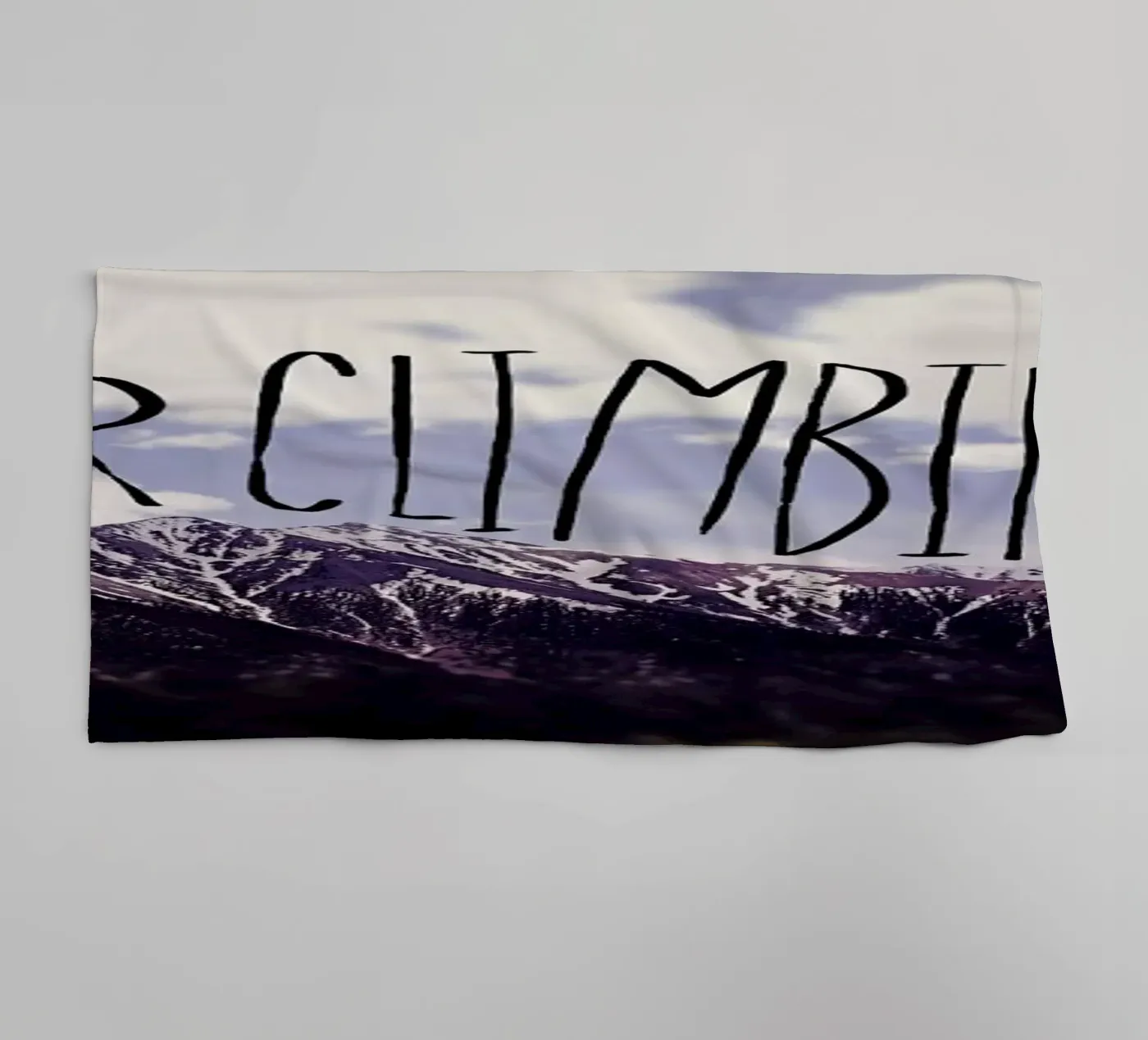 Keep climbing badhanddoek van Leah Flores