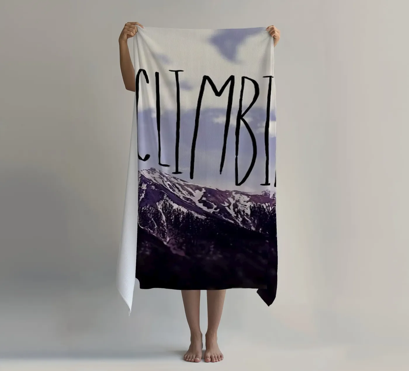 Keep climbing strandhanddoek van Leah Flores