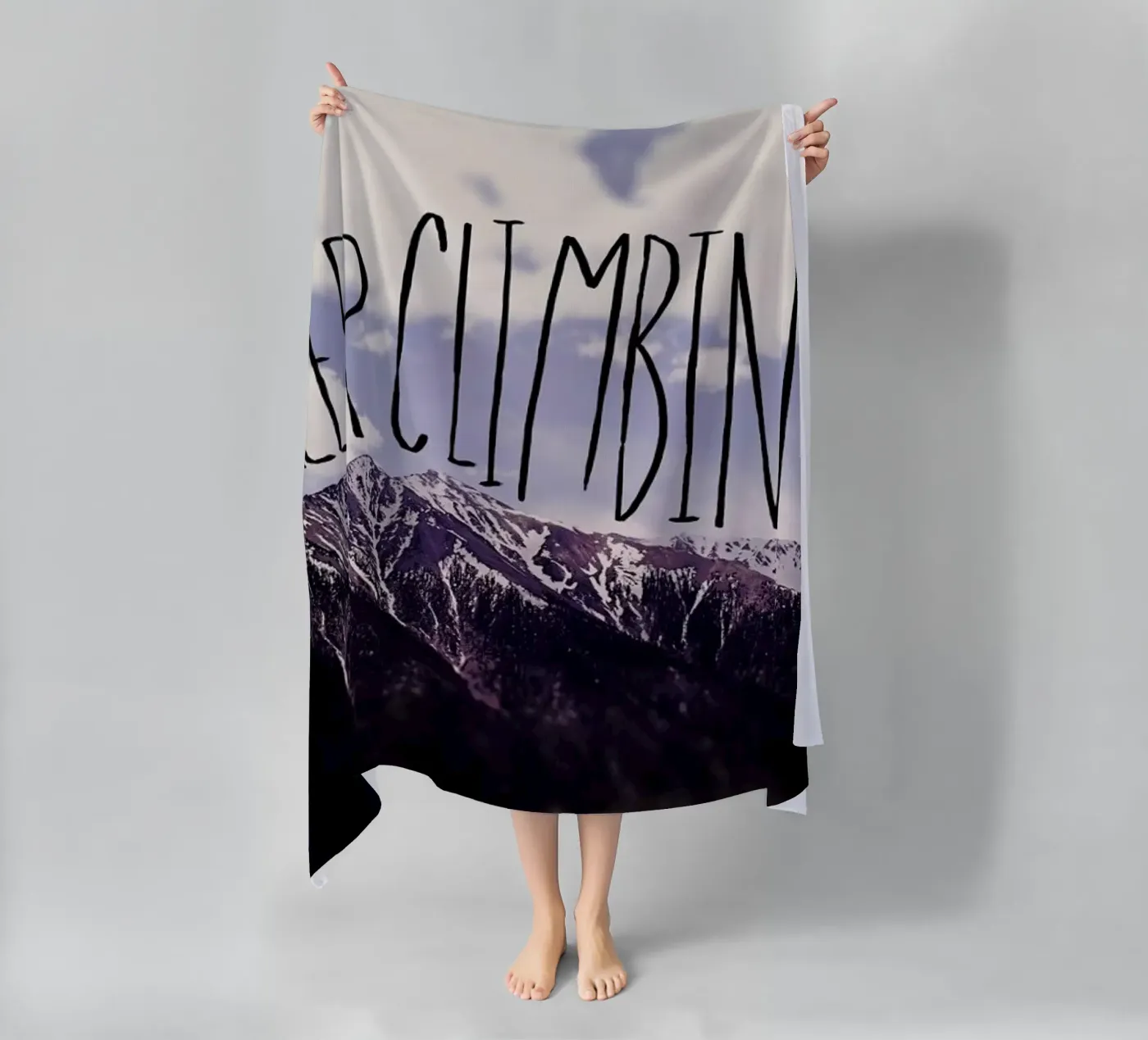 Keep climbing strandhanddoek van Leah Flores