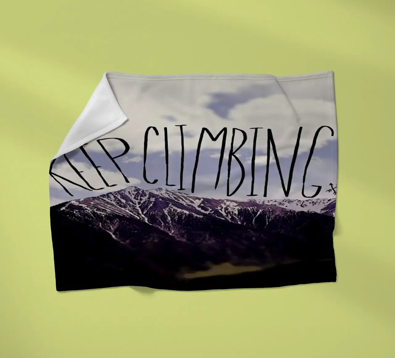 Keep climbing fleecedeken van Leah Flores