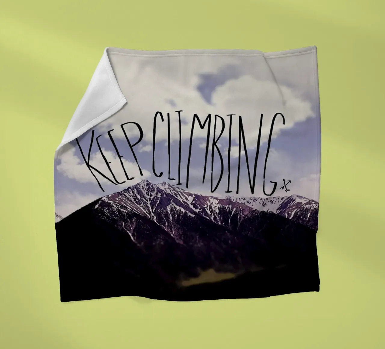Keep climbing fleecedeken van Leah Flores