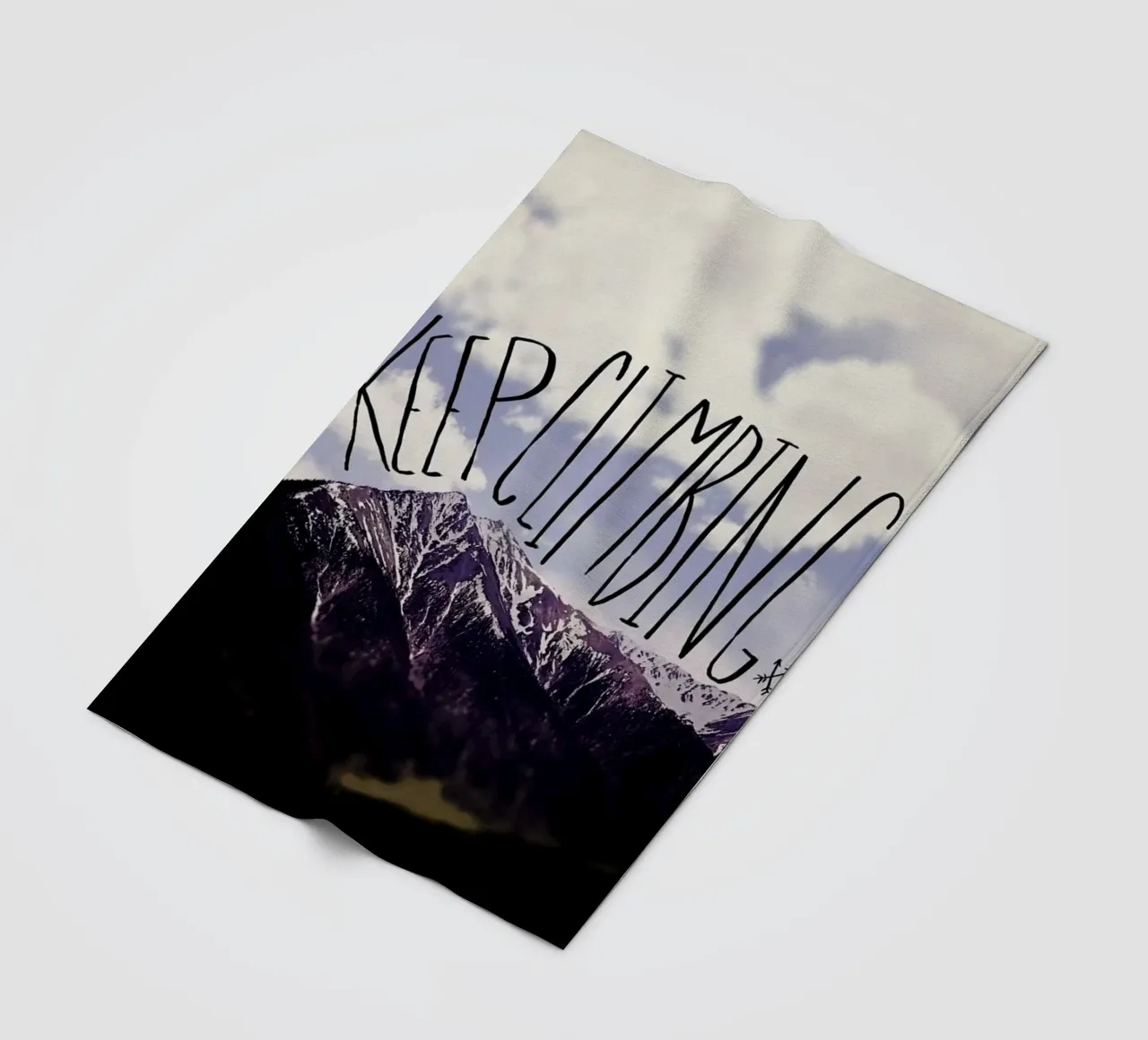 Keep climbing fleecedeken van Leah Flores