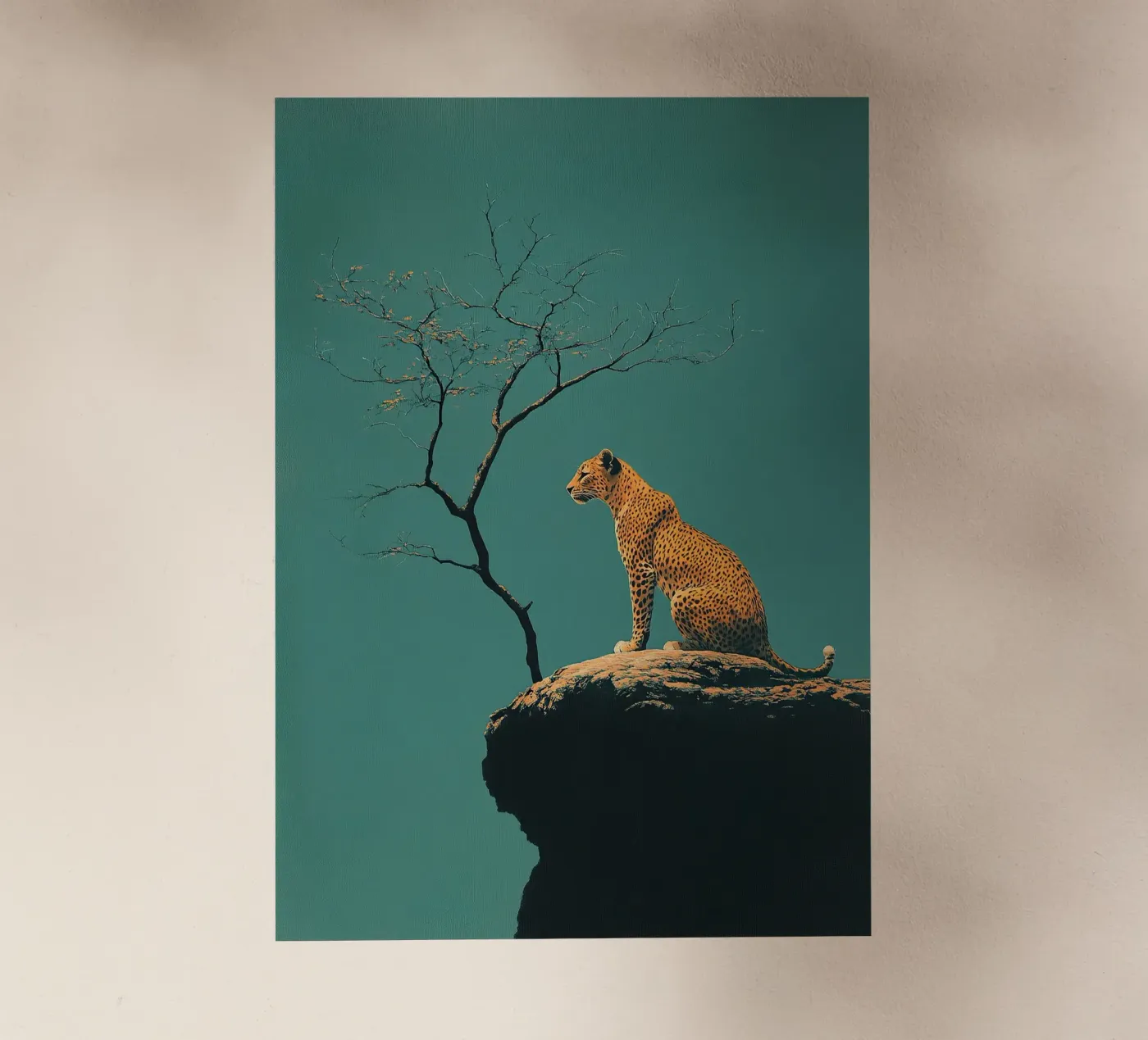 Leopard backlit folie van Nikis Art Studio