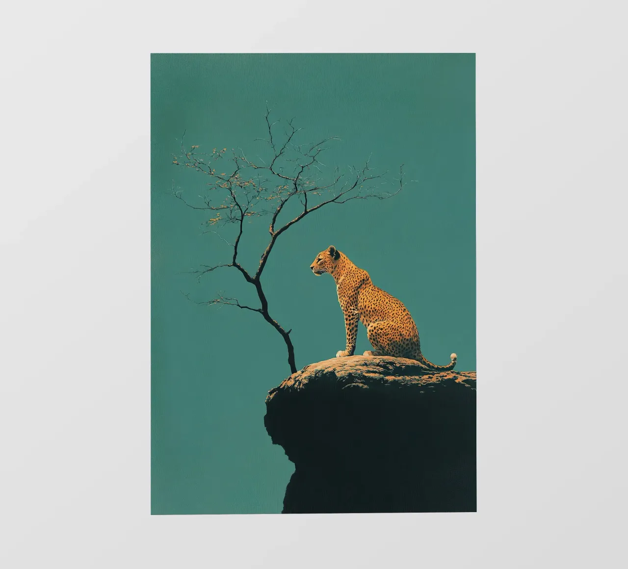 Leopard fotobehang van Nikis Art Studio