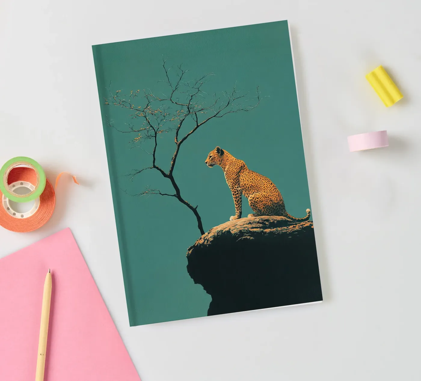 Leopard notebook by Nikis Art Studio
