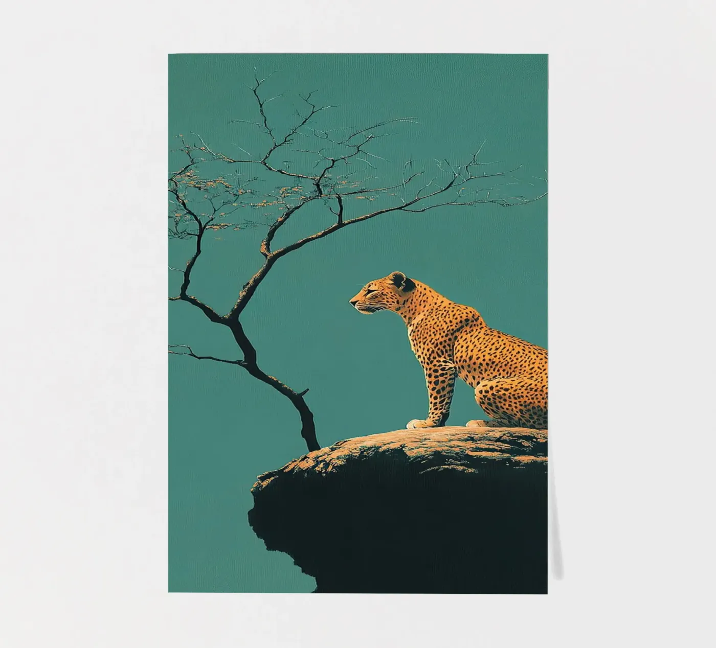 Leopard stickervel van Nikis Art Studio