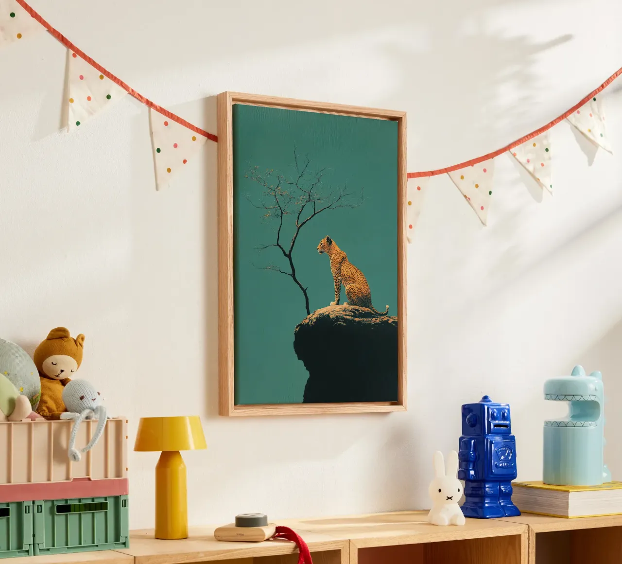 Leopard canvas van Nikis Art Studio