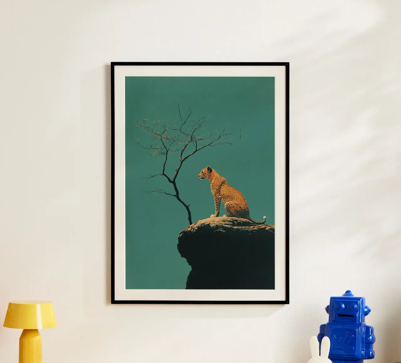 Leopard poster van Nikis Art Studio