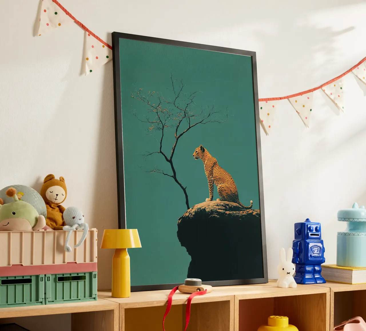 Leopard poster van Nikis Art Studio