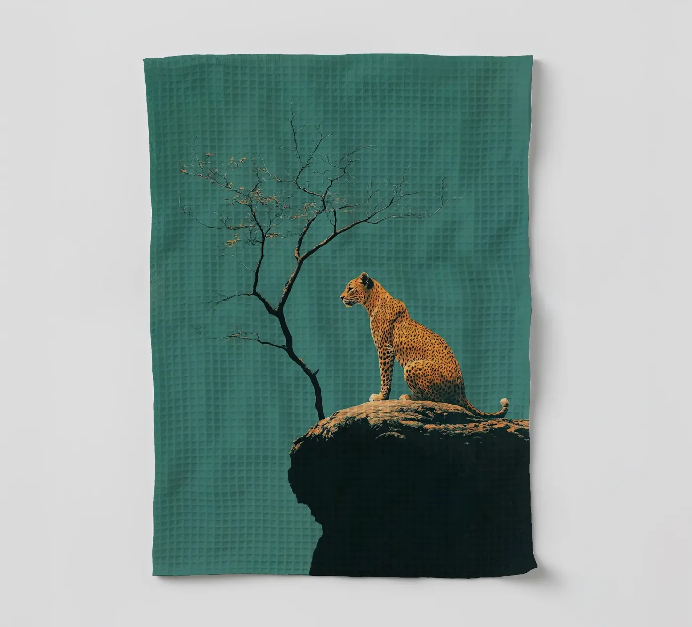 Leopard Geschirrtuch von Nikis Art Studio