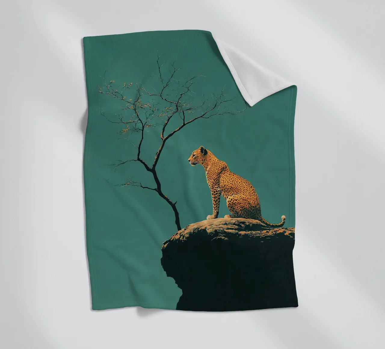Leopard coperta in pile da Nikis Art Studio