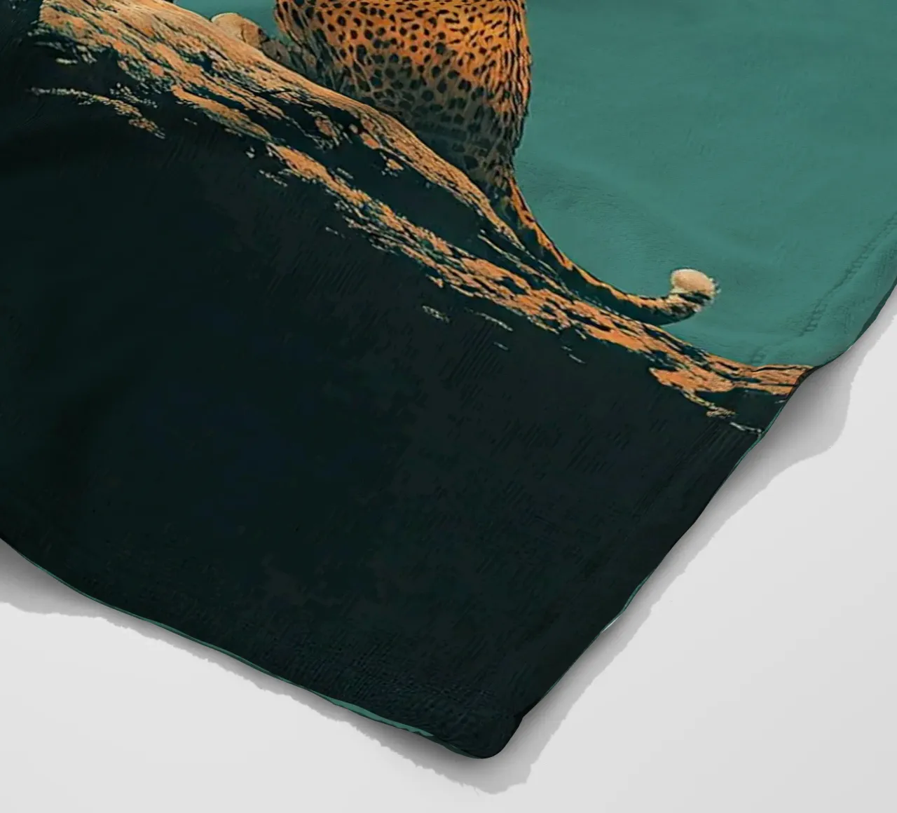 Leopard Fleecedecke von Nikis Art Studio