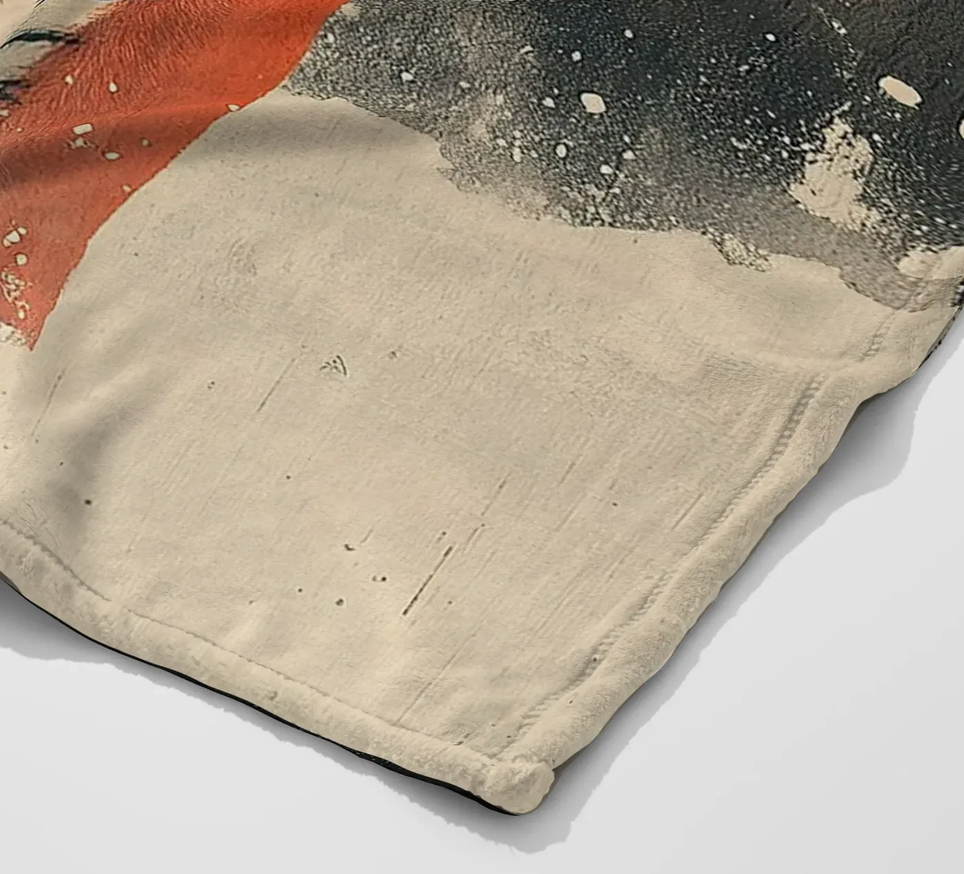 Tiger fleece blanket by Nikis Art Studio