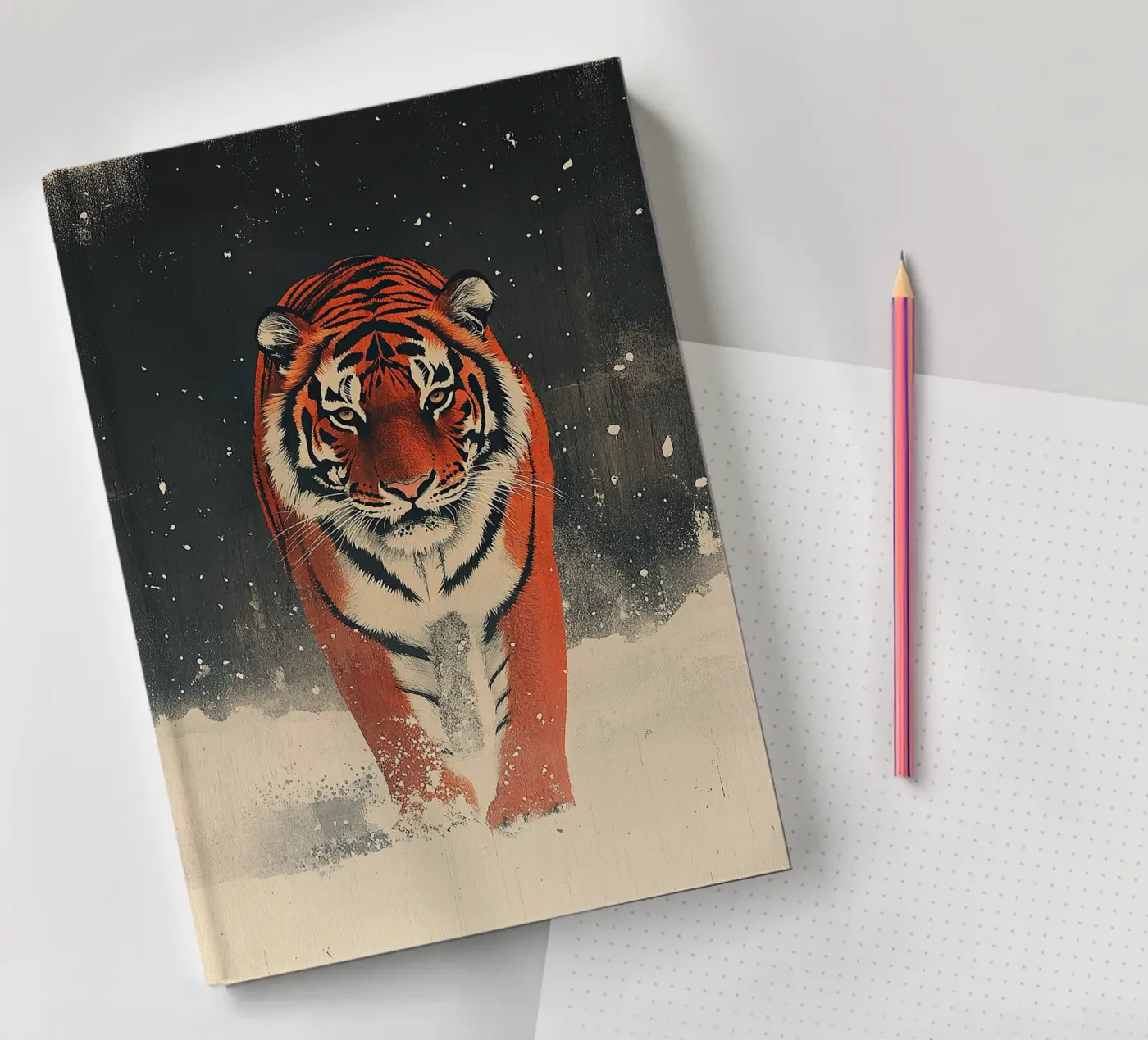 Tiger notebook by Nikis Art Studio