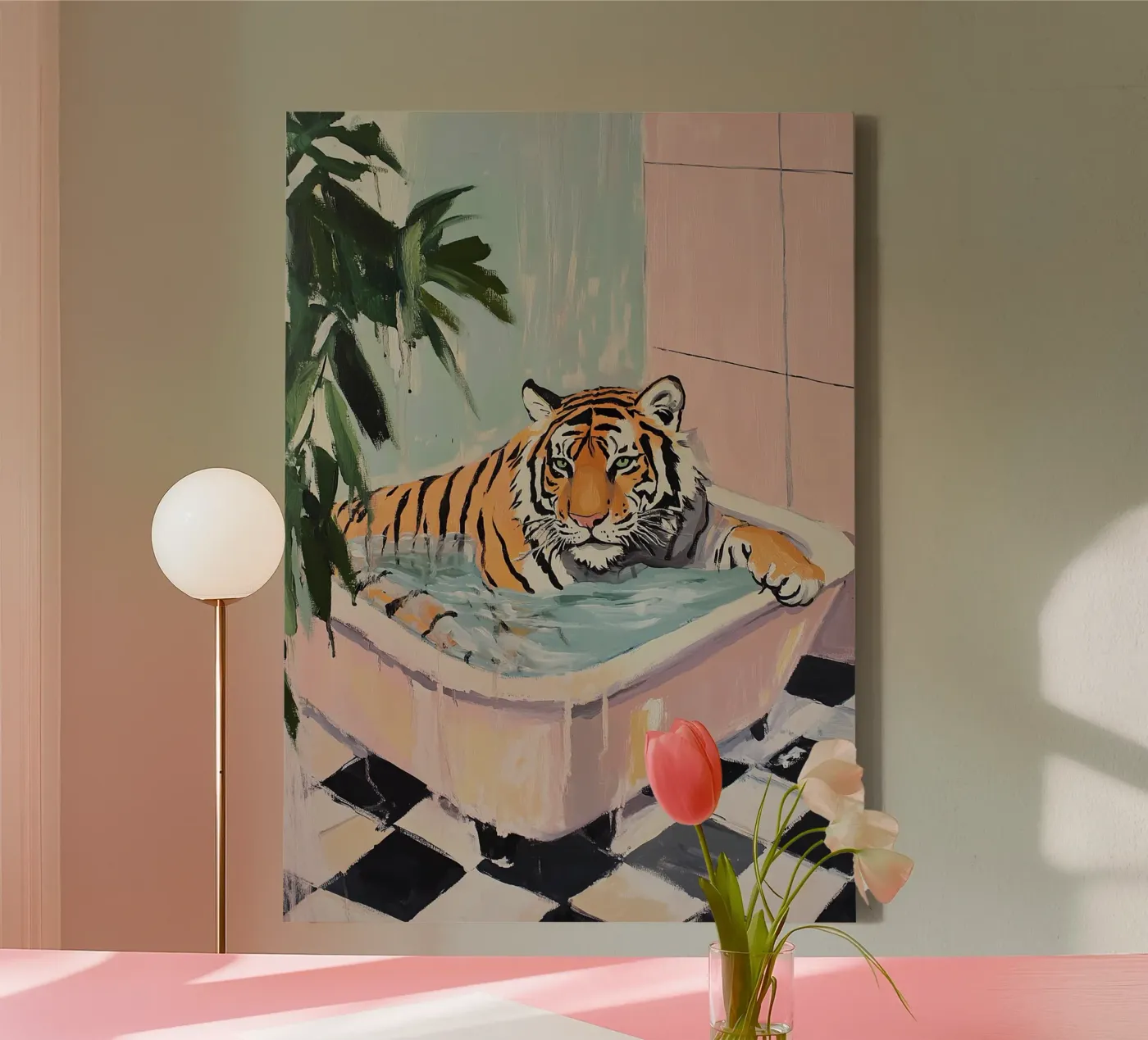 Tigre tela da Nikis Art Studio