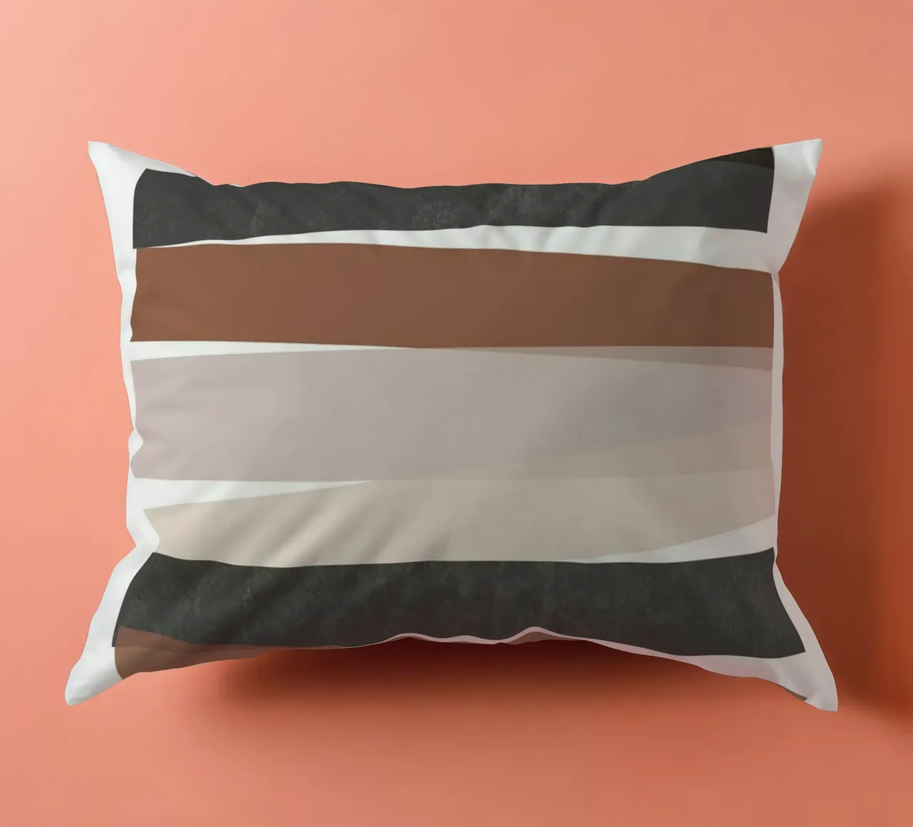 Strisce geometriche astratte cuscino da Melloi Art Print