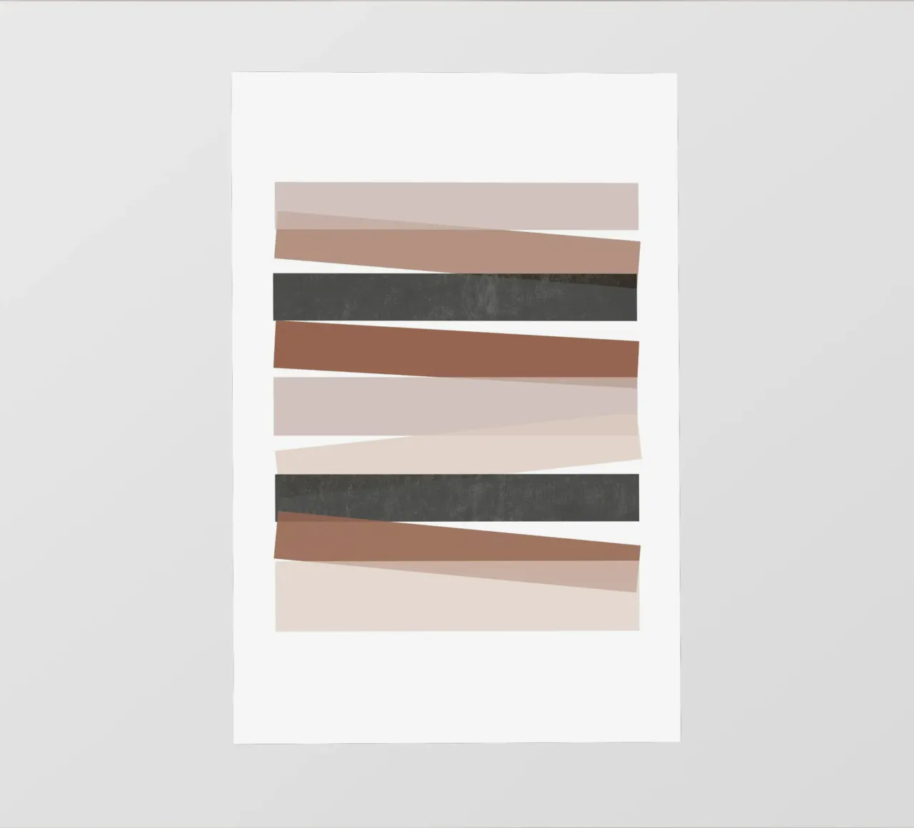 Strisce geometriche astratte pellicola backlit da Melloi Art Print