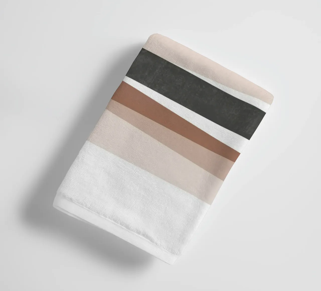 Strisce geometriche astratte asciugamano da bagno da Melloi Art Print