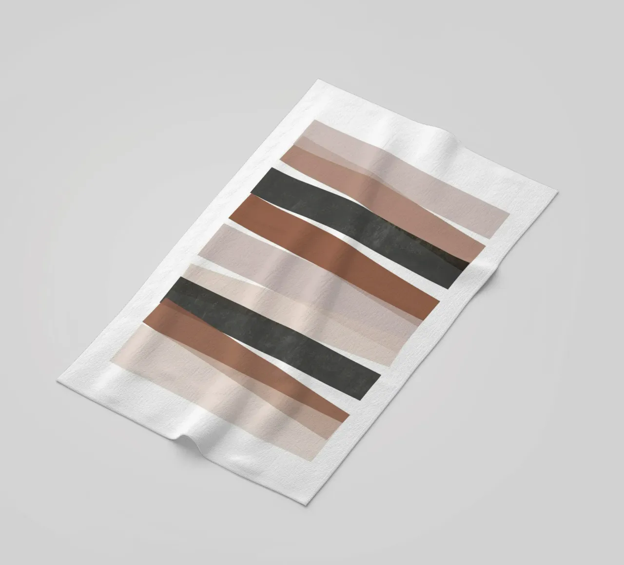 Strisce geometriche astratte telo mare da Melloi Art Print