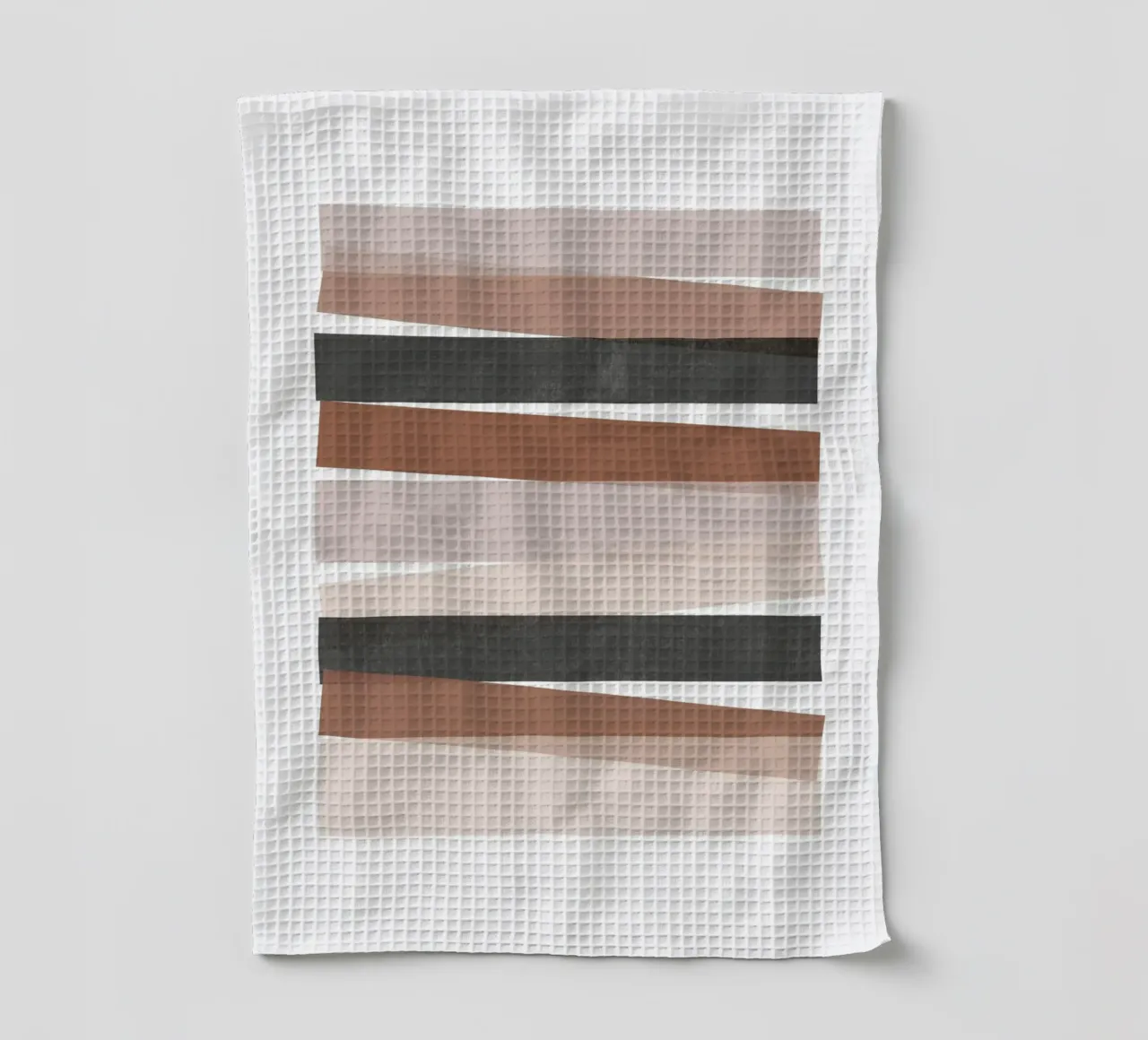 Strisce geometriche astratte canovaccio da cucina da Melloi Art Print