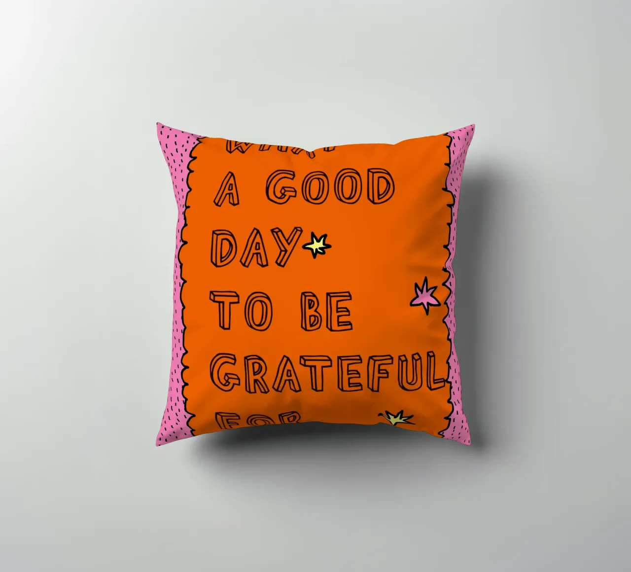 What a good day to be grateful cuscino da thesoulhugclub