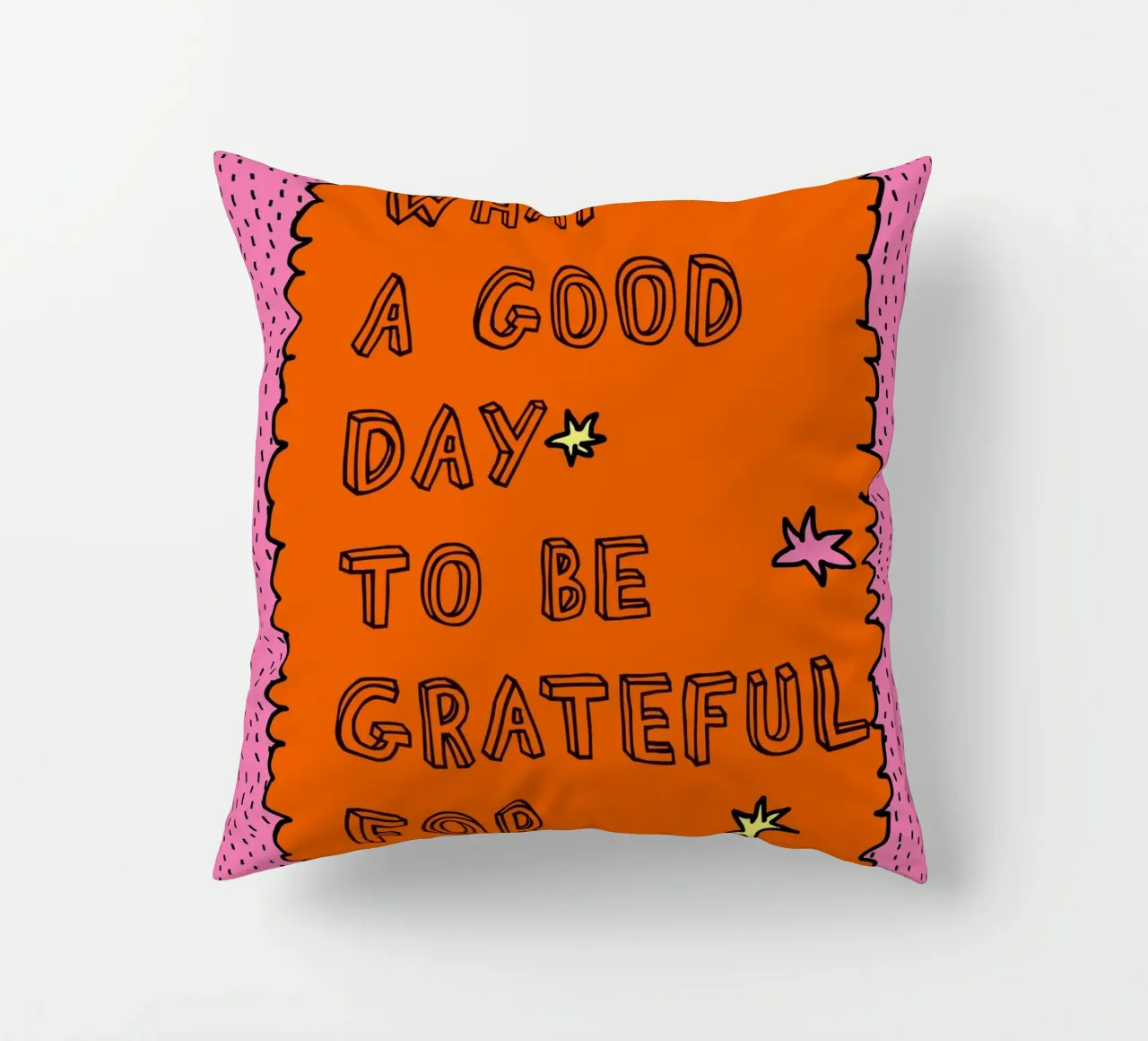 What a good day to be grateful cuscino da thesoulhugclub