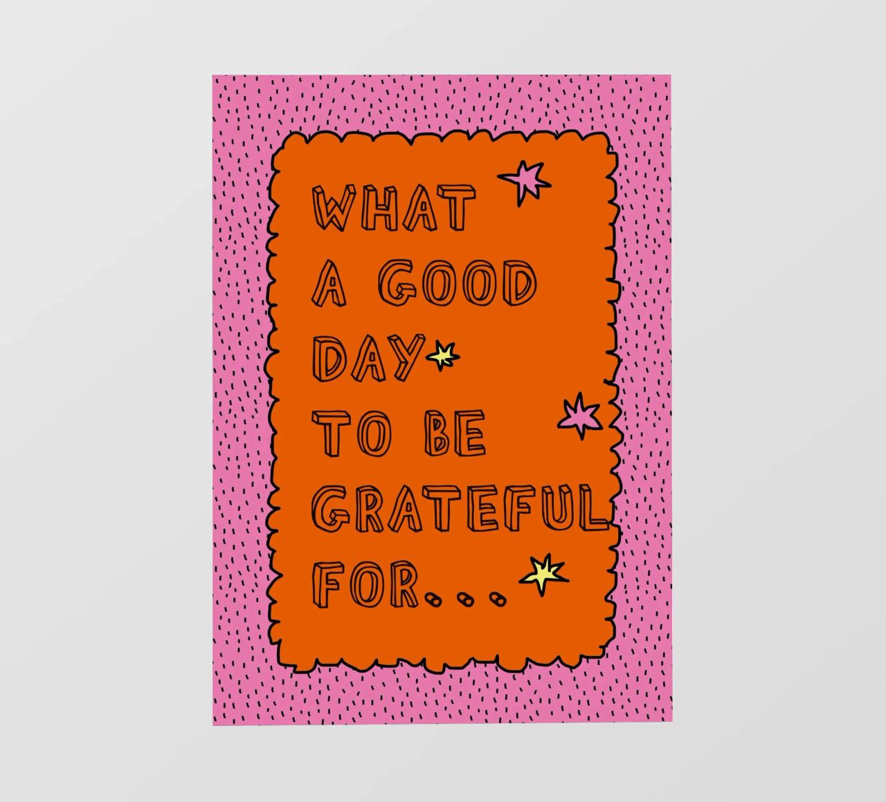 What a good day to be grateful telo in pvc da thesoulhugclub