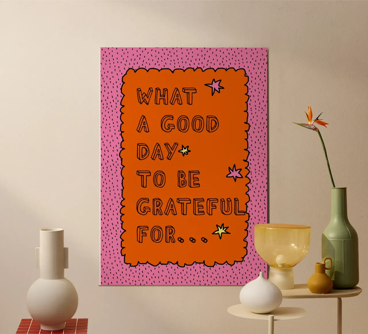 What a good day to be grateful poster da thesoulhugclub