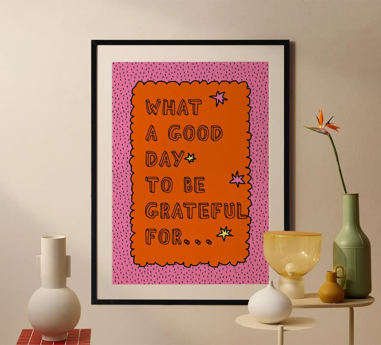 What a good day to be grateful poster da thesoulhugclub